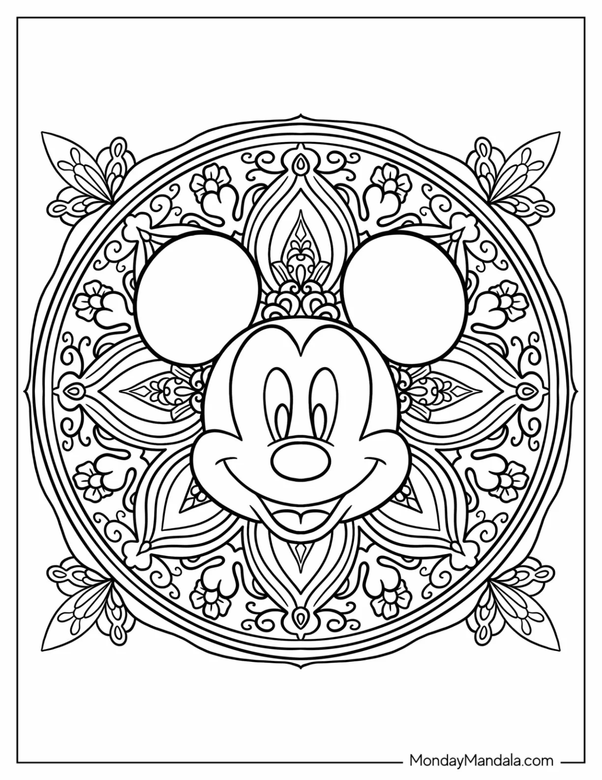Disney Abstract Coloring Pages