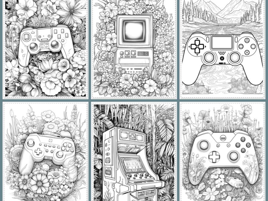 33 Gamer Coloring Pages Gamer Adults Printable Coloring Page Game Controller Drawings Coloring Pages Gamer Digital Coloring Book Etsy