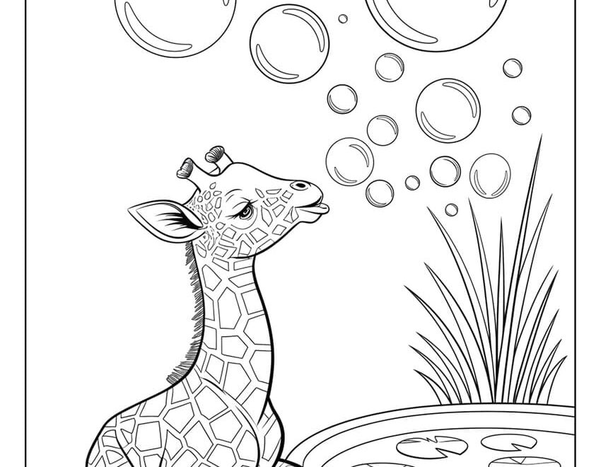 33 Giraffe Coloring Pages Free Printables For All Ages
