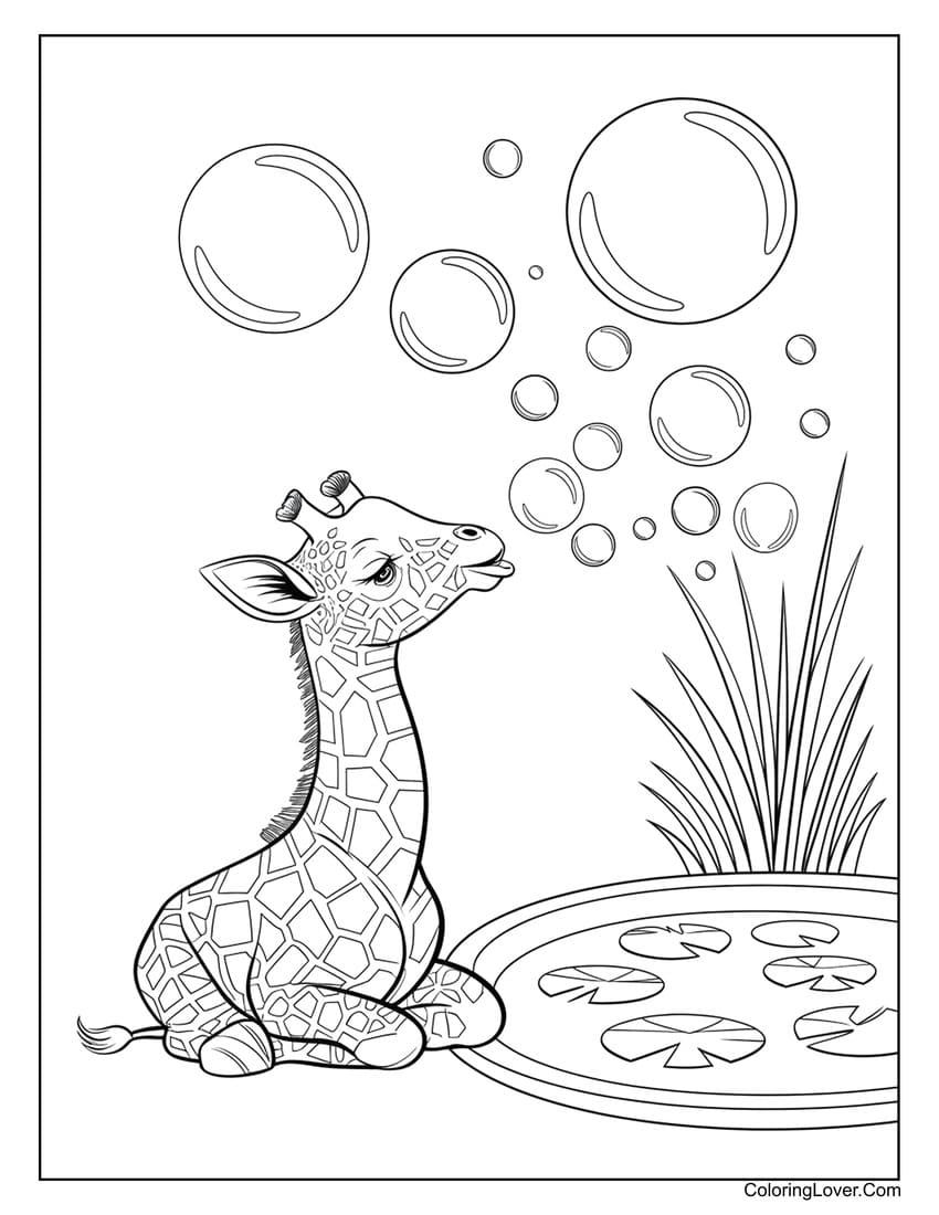 33 Giraffe Coloring Pages Free Printables For All Ages 