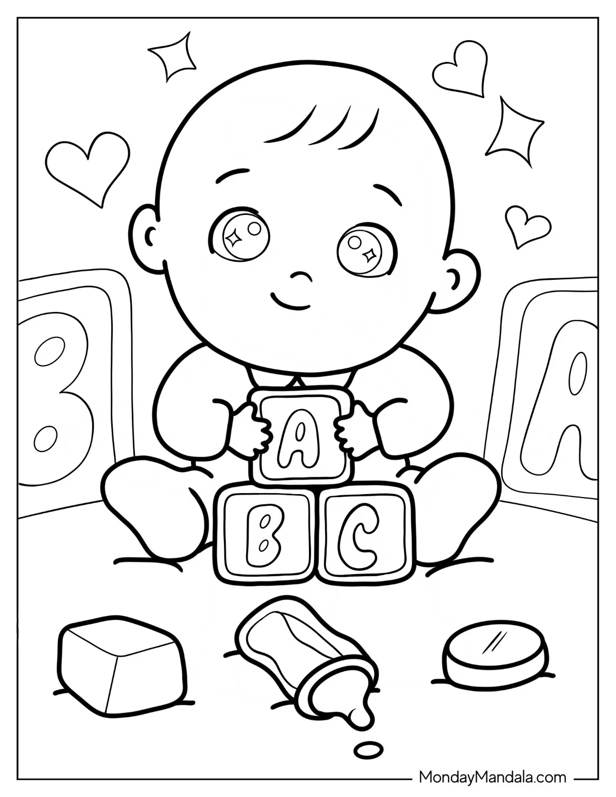 34 Baby Coloring Pages Free PDF Printables 34 Baby Coloring Pages Free PDF Printables