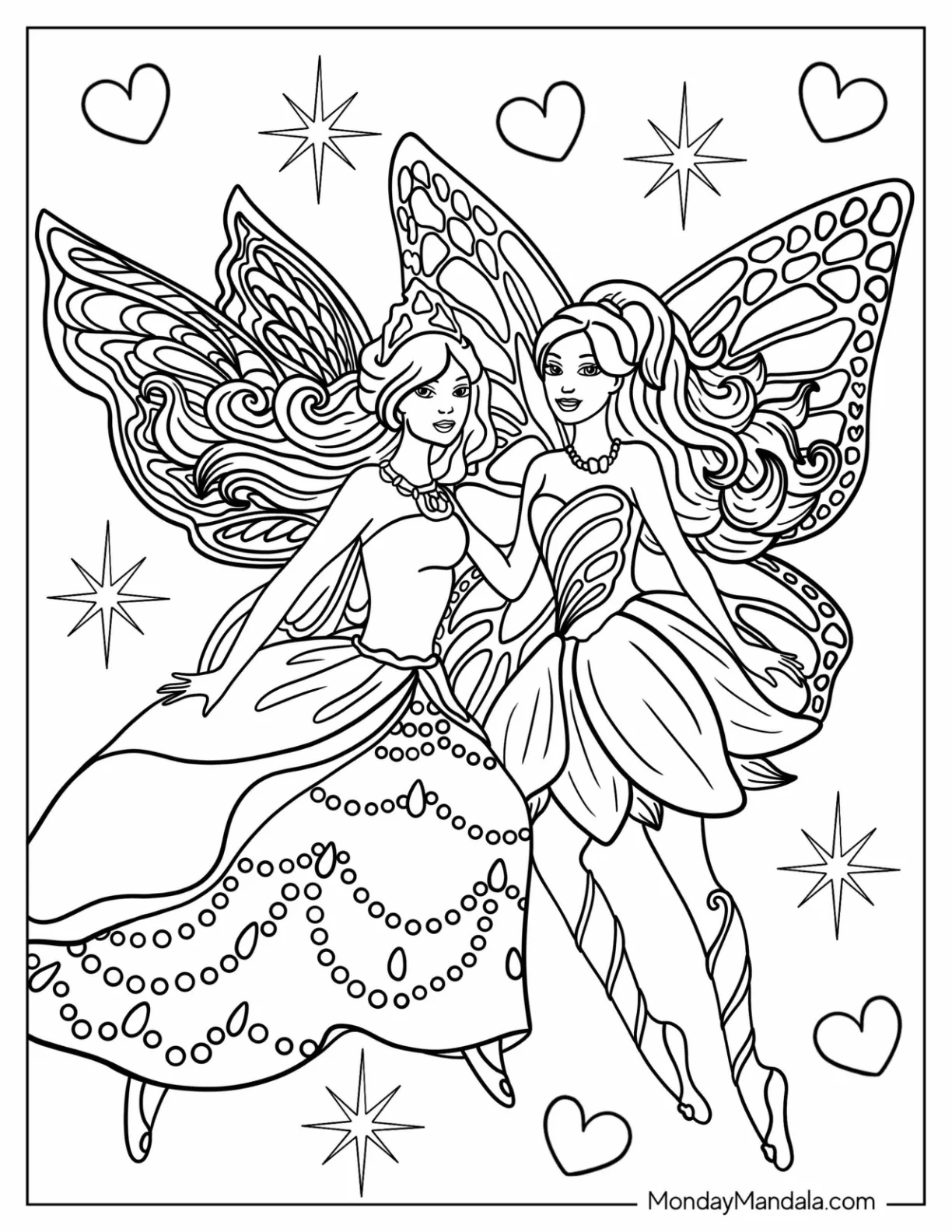 Anime Fairy Coloring Pages For Adults Anime Fairy Coloring Pages For Adults