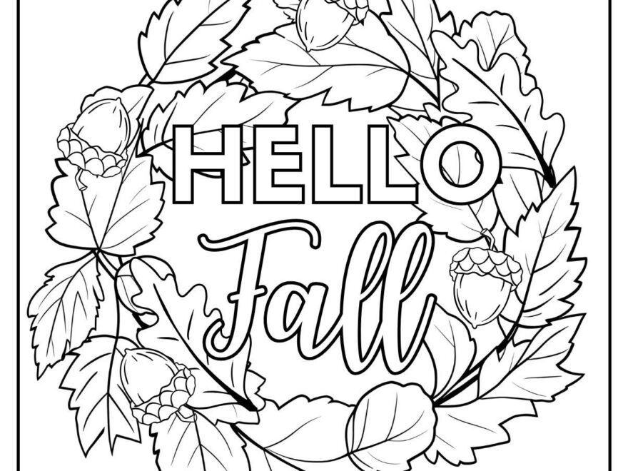 34 Printable Fall Leaves Coloring Pages Free PDF Downloads