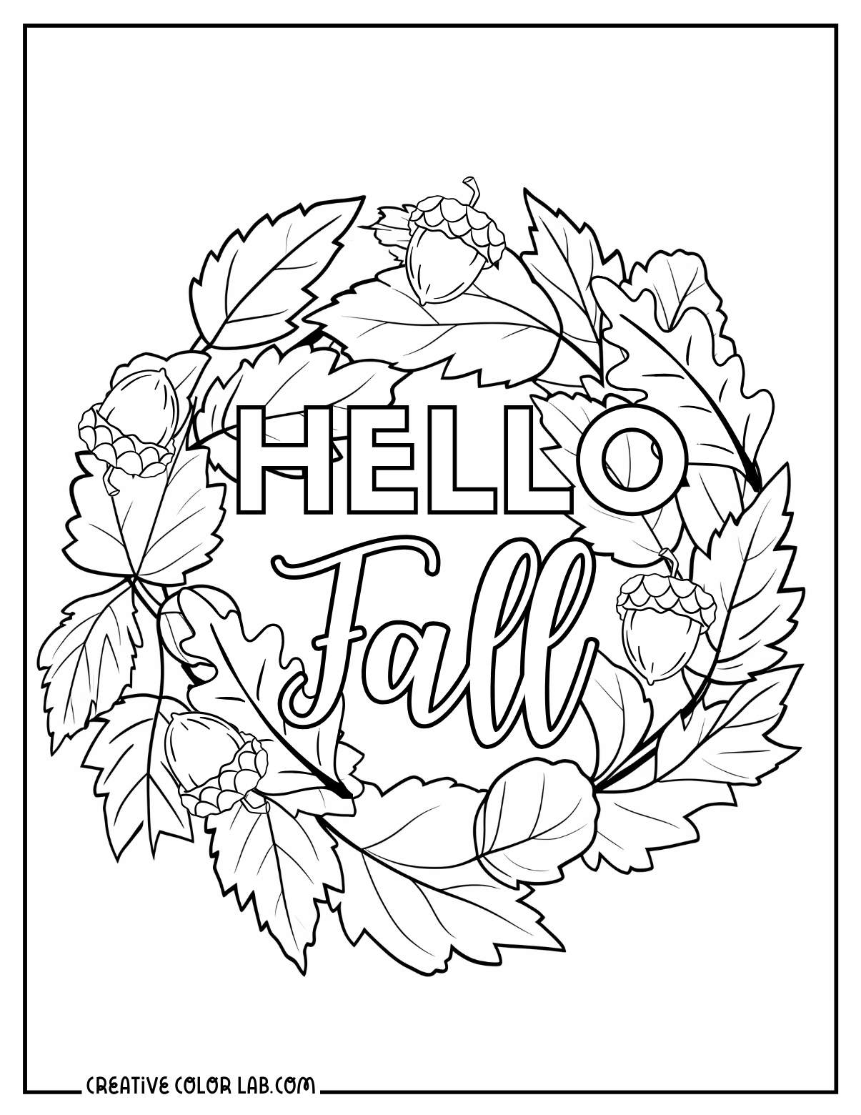 34 Printable Fall Leaves Coloring Pages Free PDF Downloads