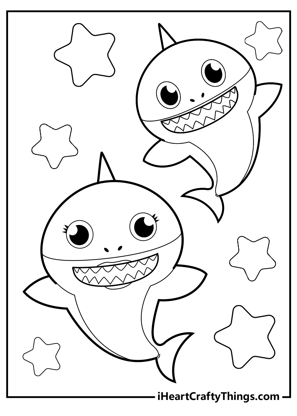 35 Baby Shark Coloring Pages 100 Free PDF Printables 