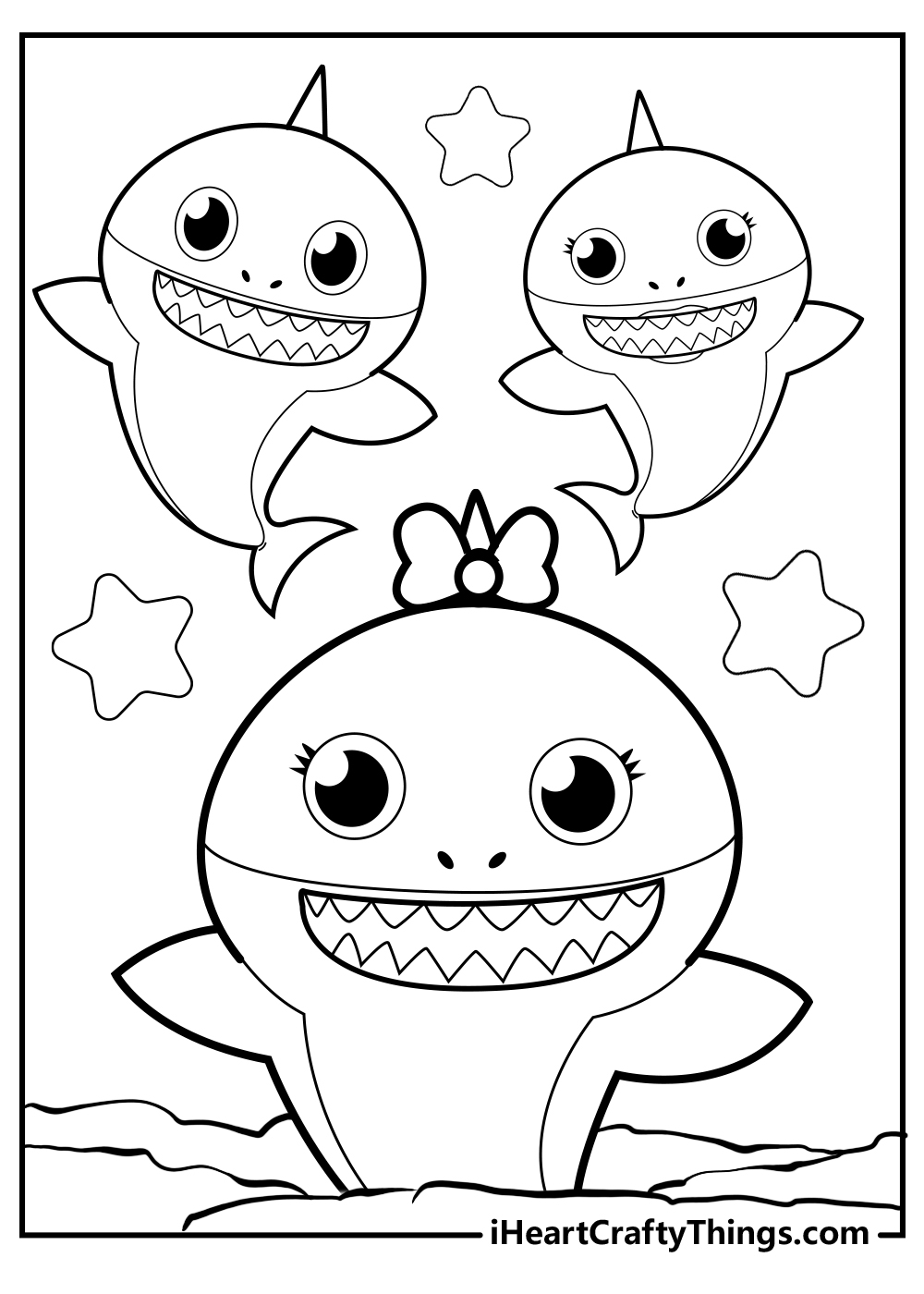 35 Baby Shark Coloring Pages 100 Free PDF Printables 