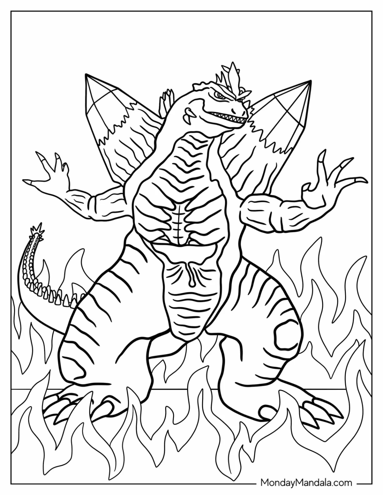 35 Godzilla Coloring Pages Free PDF Printables 