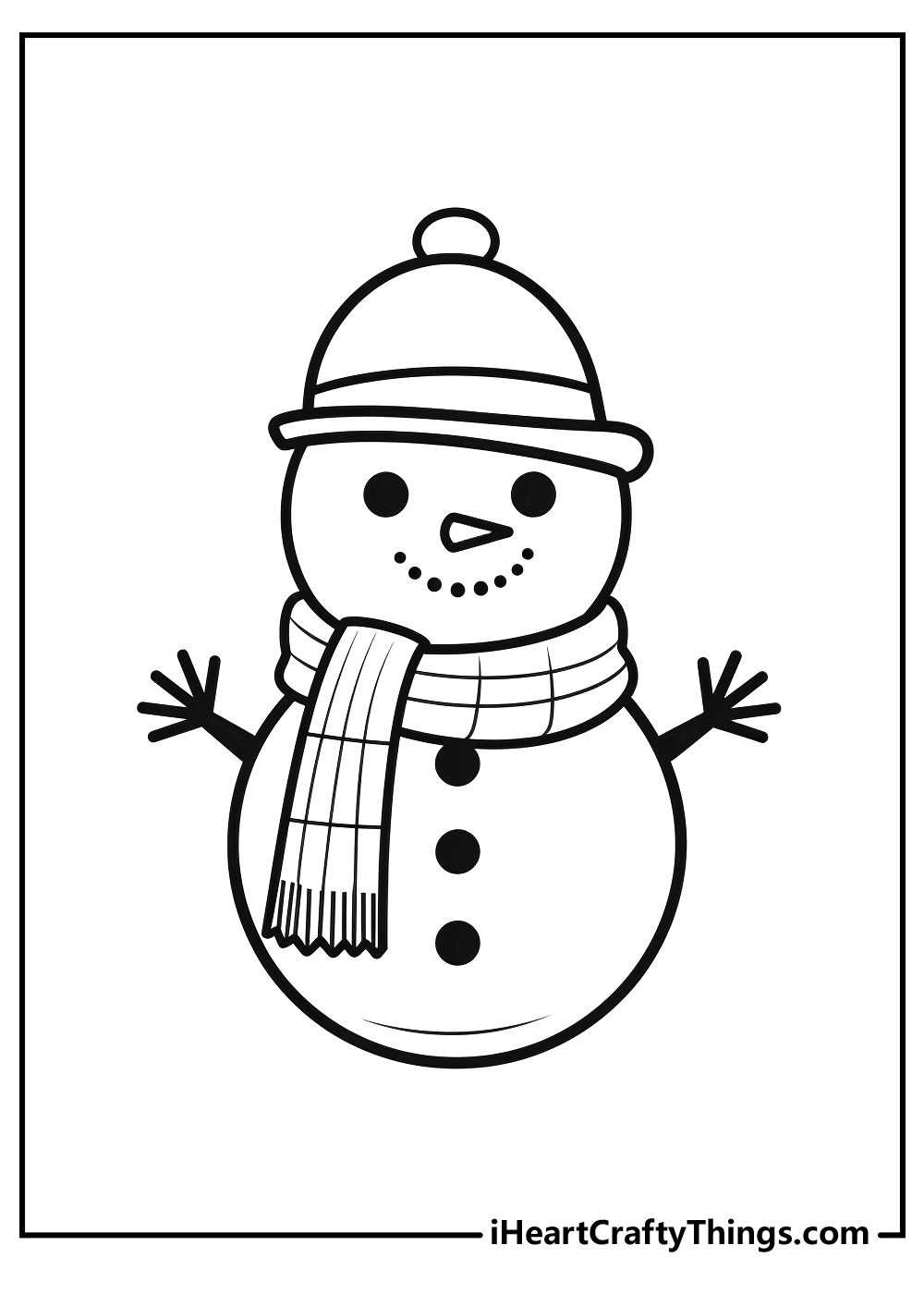 35 Snowman Coloring Pages Printable Free PDF For All Kids 
