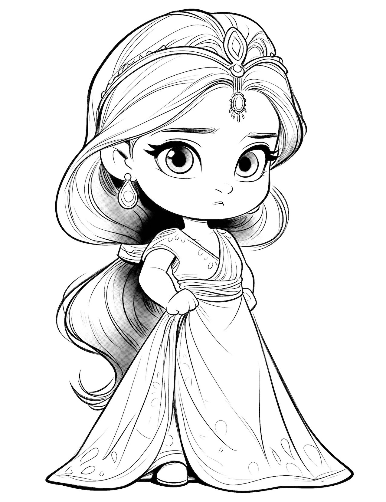 Baby Princess Coloring Pages