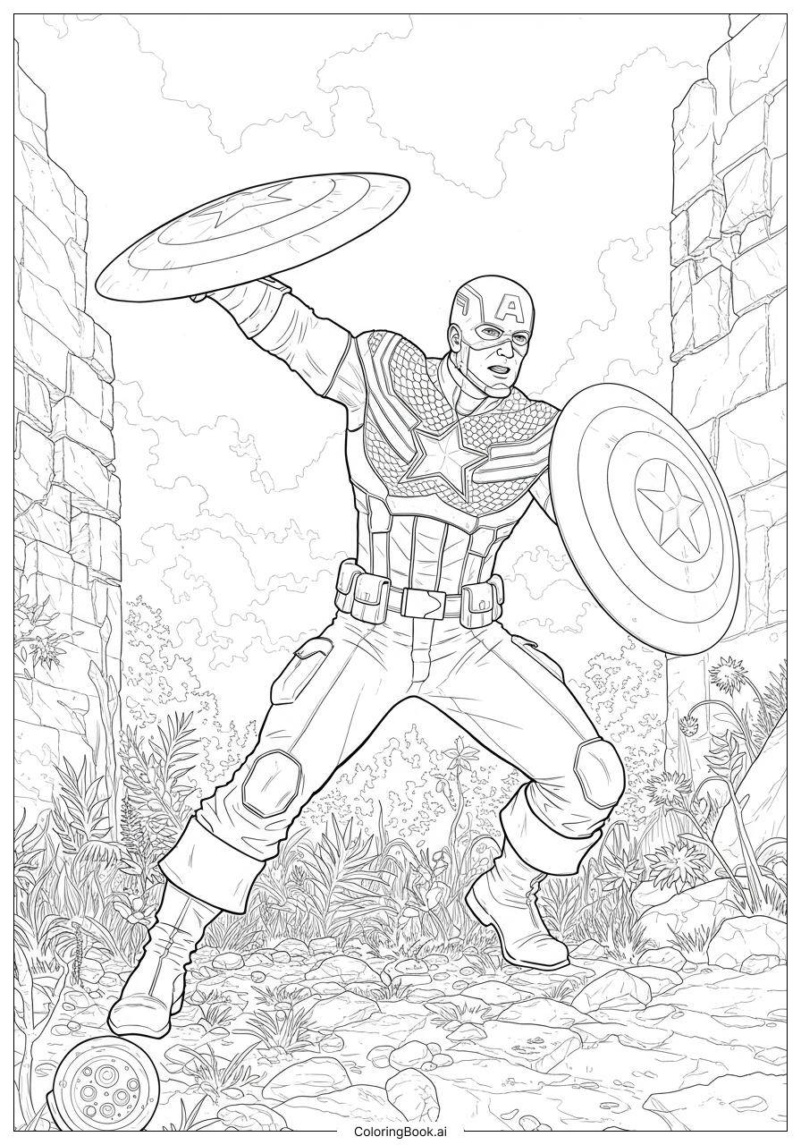 36 Captain America Coloring Pages Free PDF PNG Printables 