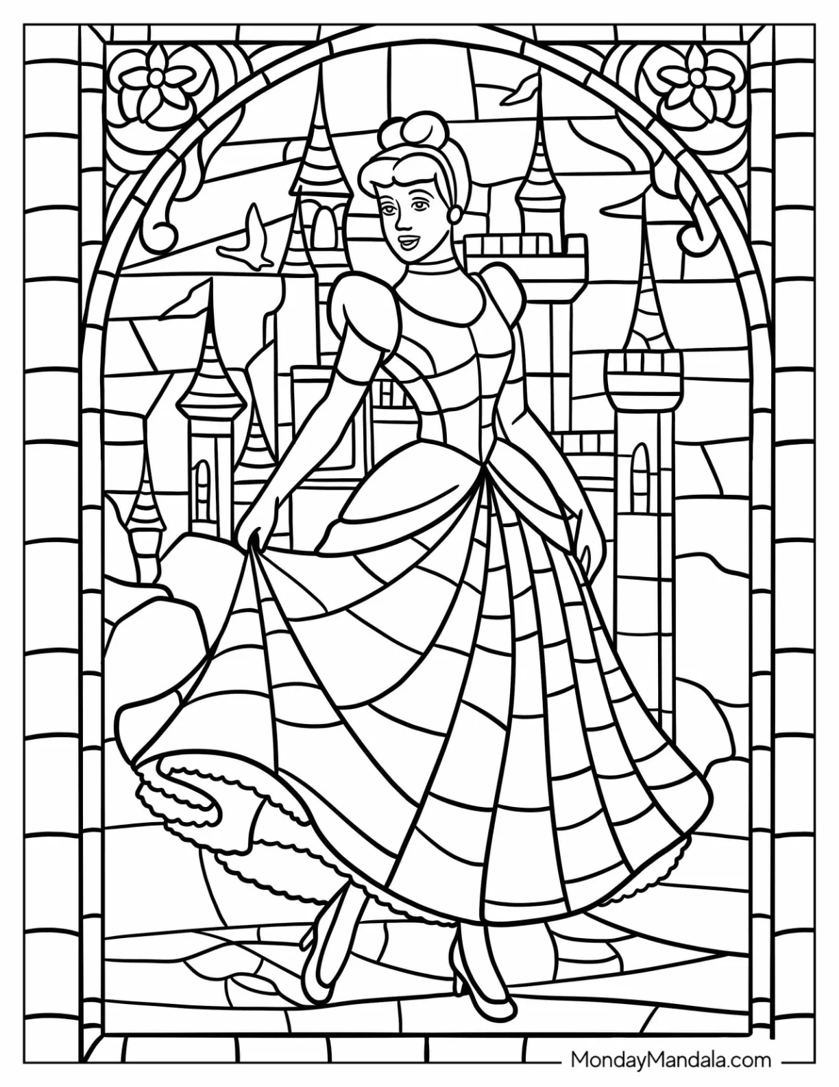 36 Cinderella Coloring Pages Free PDF Printables 