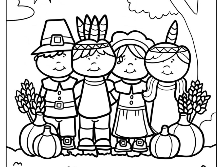 37 Pilgrim Coloring Pages Free PDF Printables