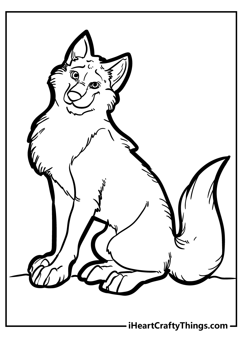 Tow Wolf Coloring Pages