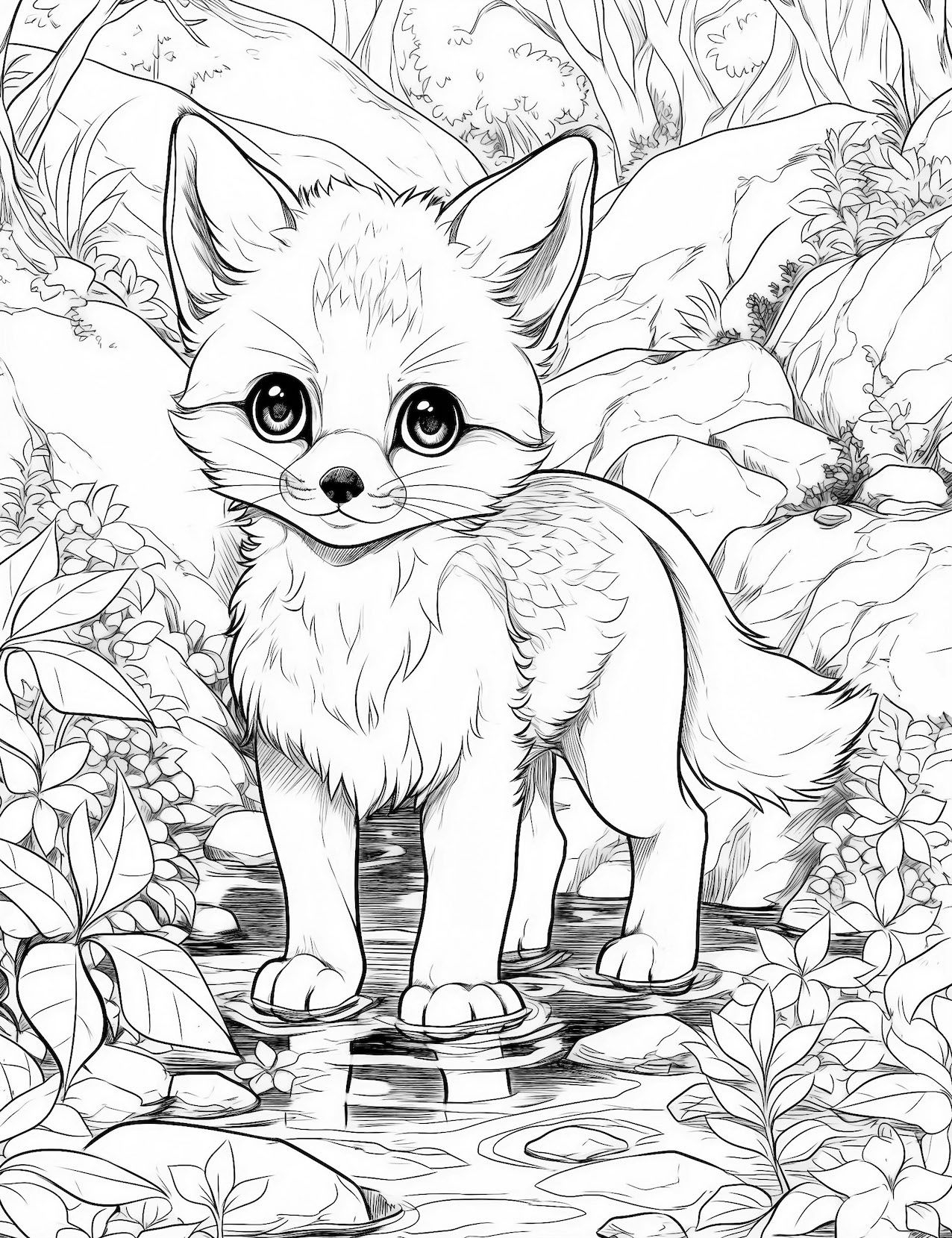 40 Creative Fox Coloring Pages For Kids And Adults Our Mindful Life