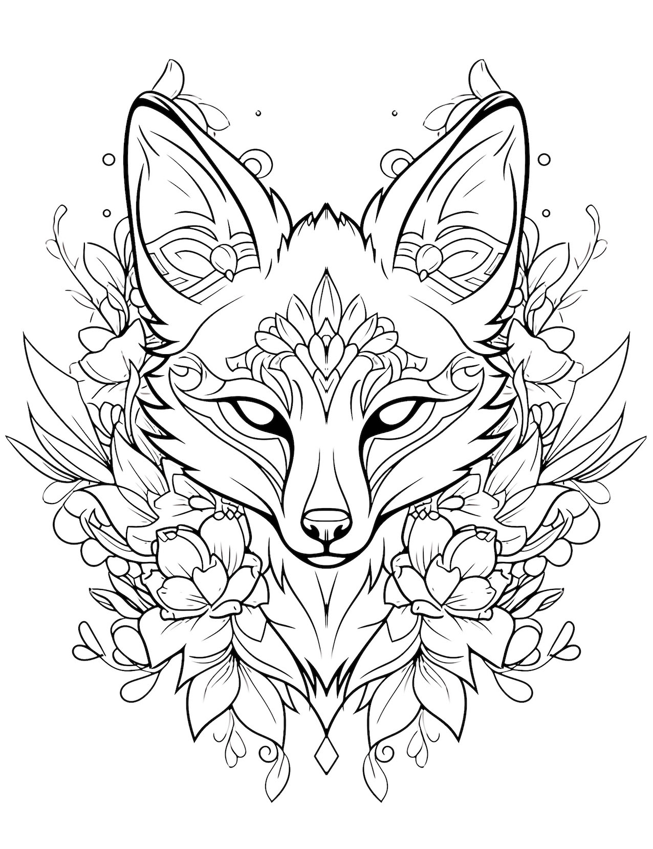 40 Creative Fox Coloring Pages For Kids And Adults Our Mindful Life