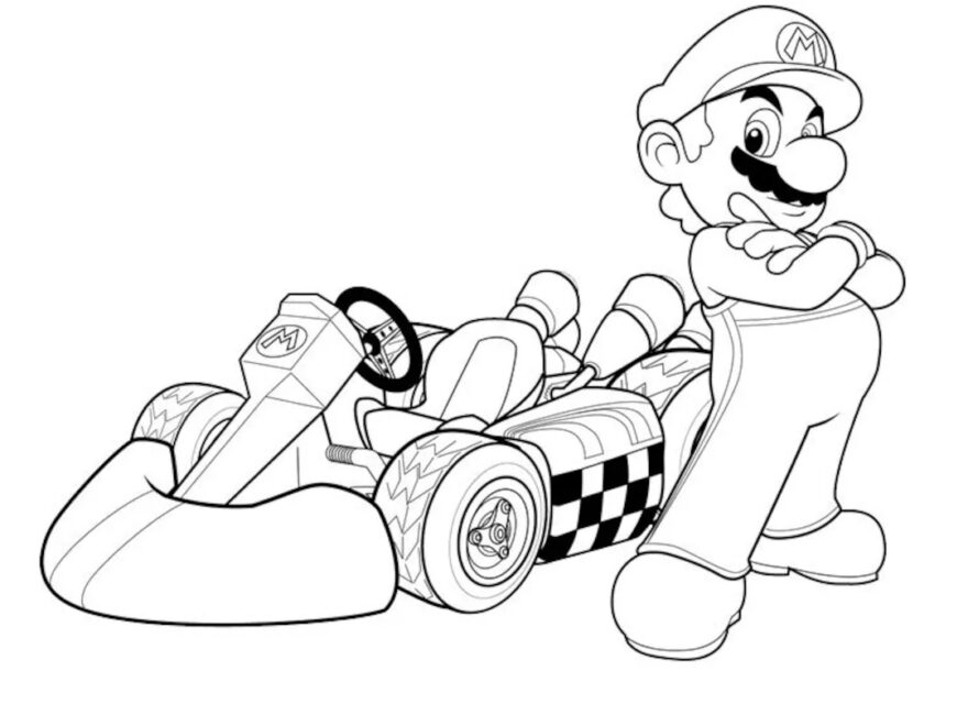 40 Pages Of Super Mario And Friends Coloring Book pages Etsy