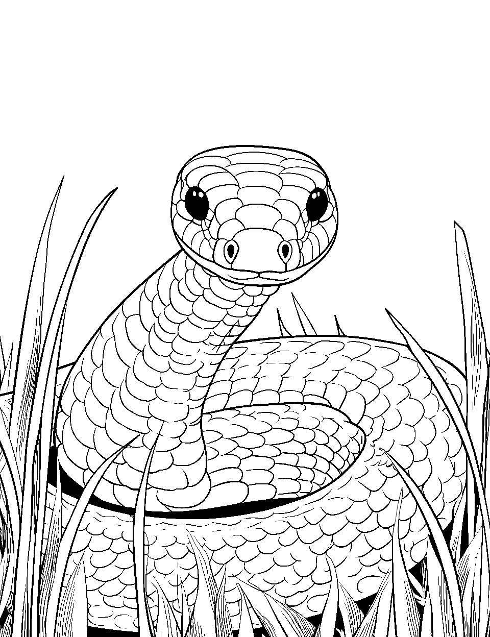 Rainforest Snake Coloring Pages