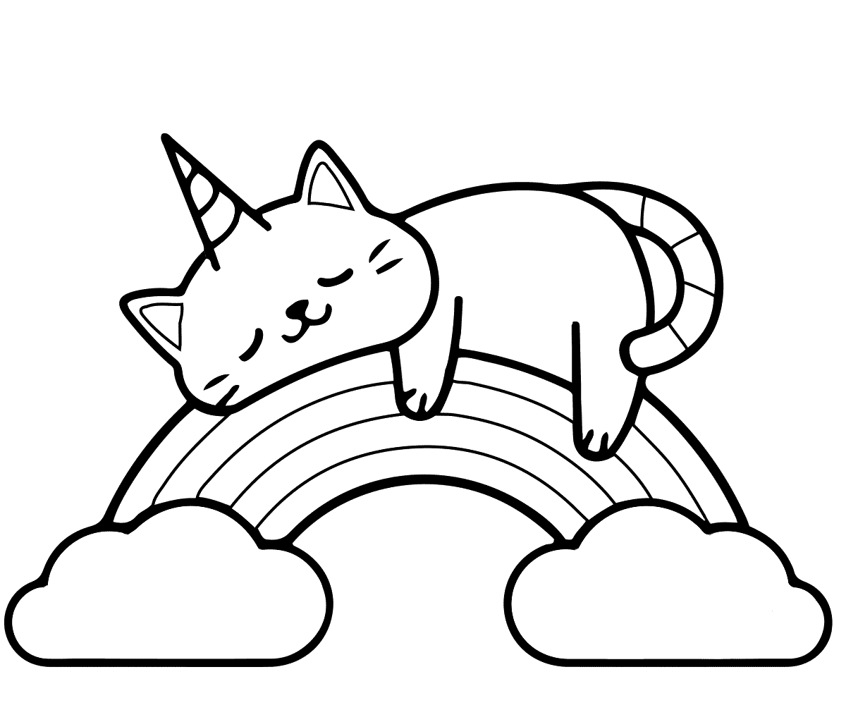 41 Cutest Unicorn Cat Coloring Pages Free Artsy Pretty Colors