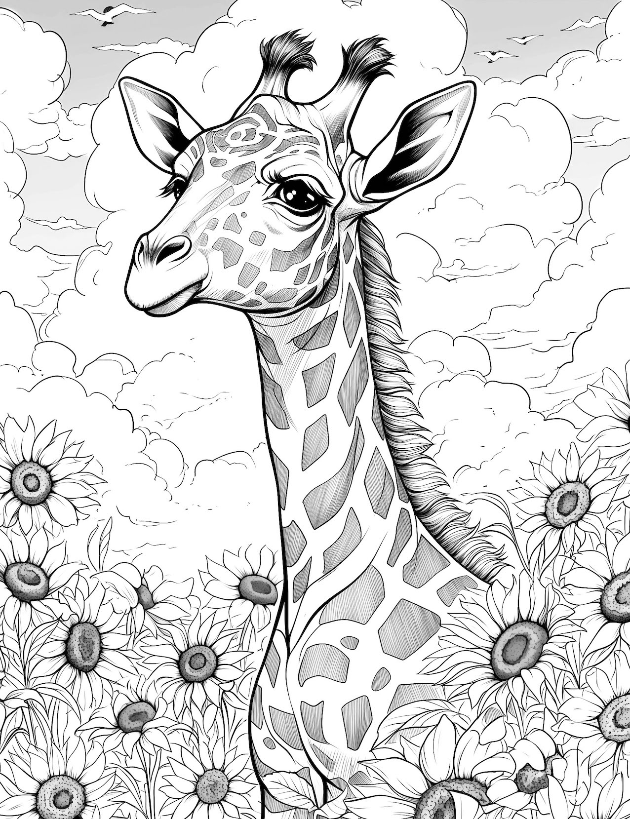 41 Giraffe Coloring Pages Free Printables Our Mindful Life