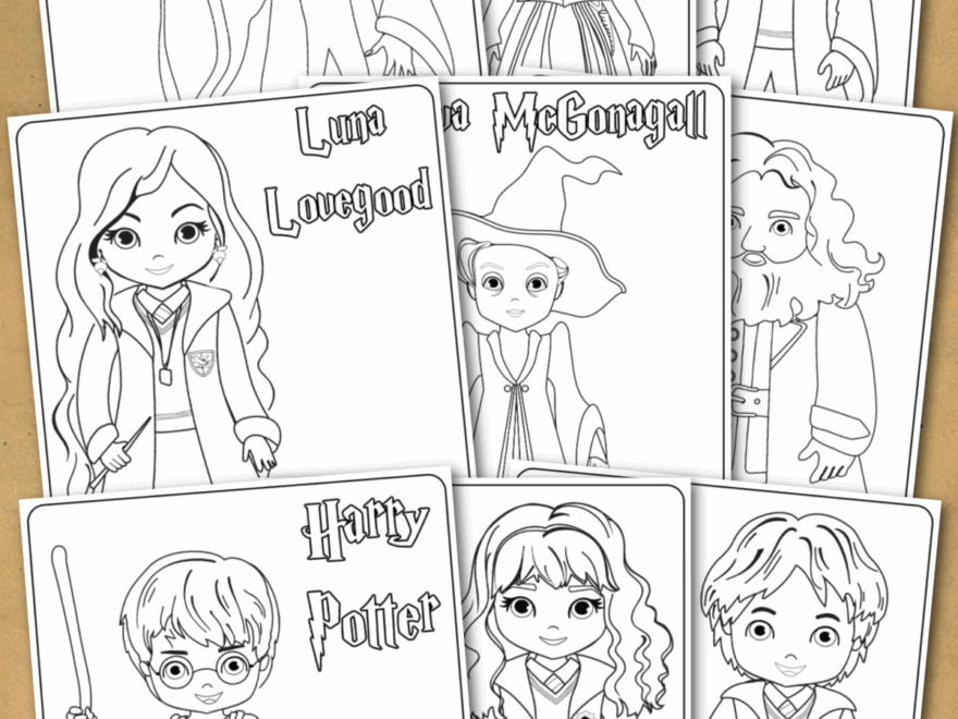 41 Harry Potter Coloring Pages Free Printables