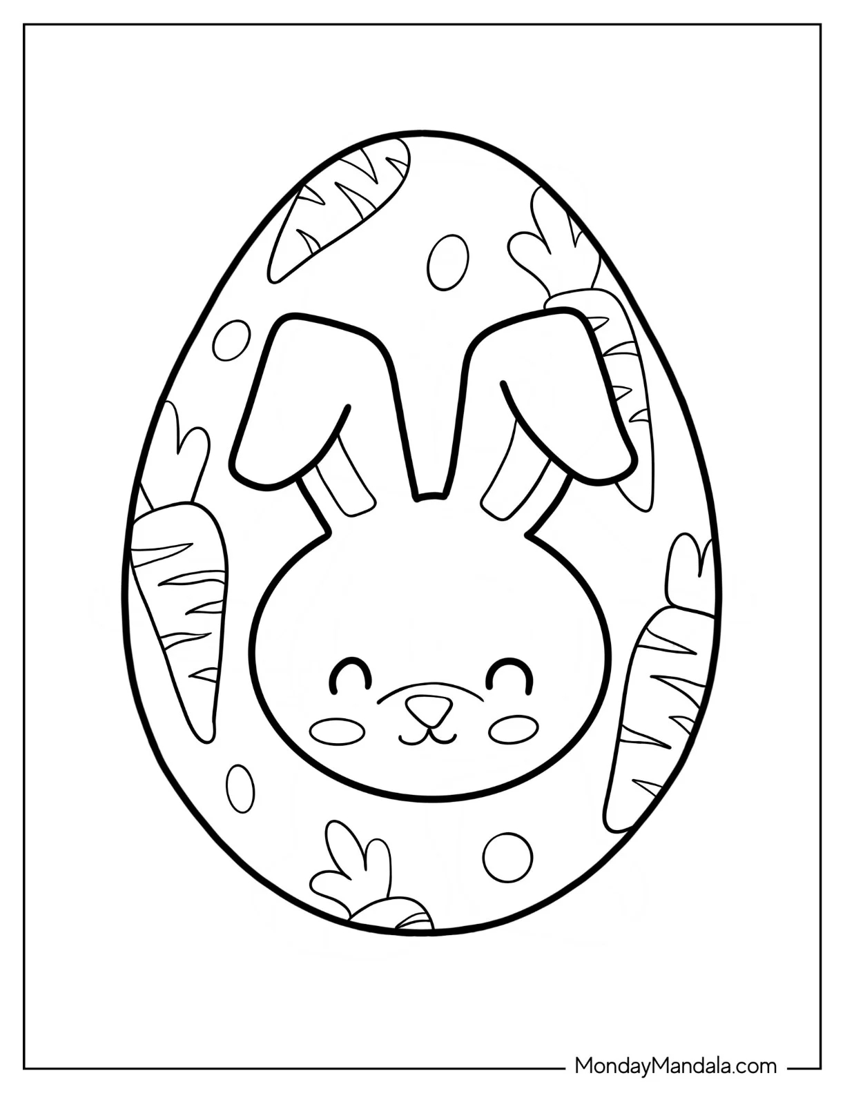 43 Easter Egg Coloring Pages Free PDF Printables 