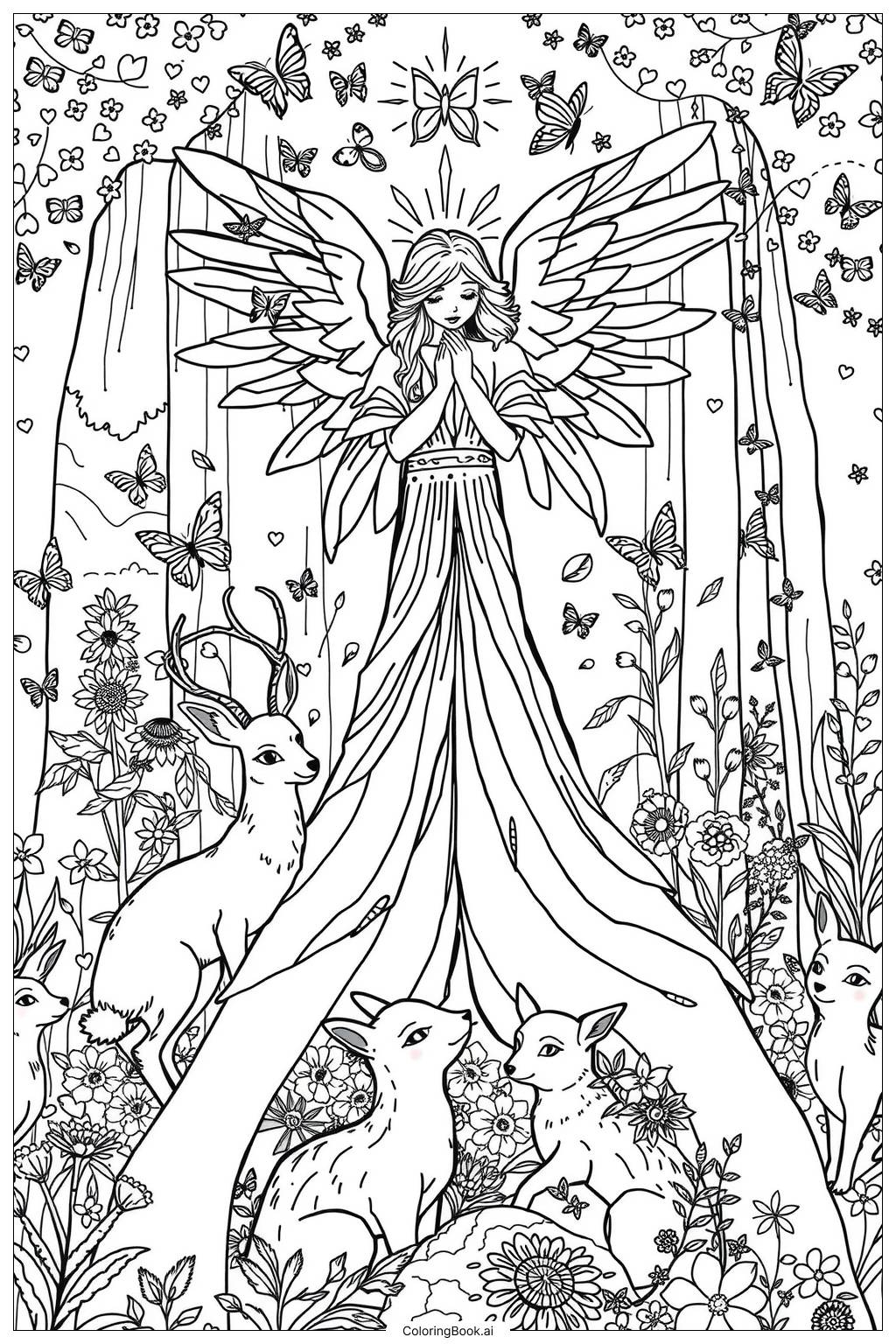 45 Angel Coloring Pages Free PDF PNG Printables 45 Angel Coloring Pages Free PDF PNG Printables