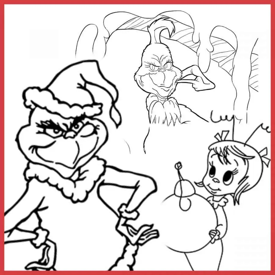 45 Best Grinch Coloring Pages Free Printables Artsy Pretty Plants
