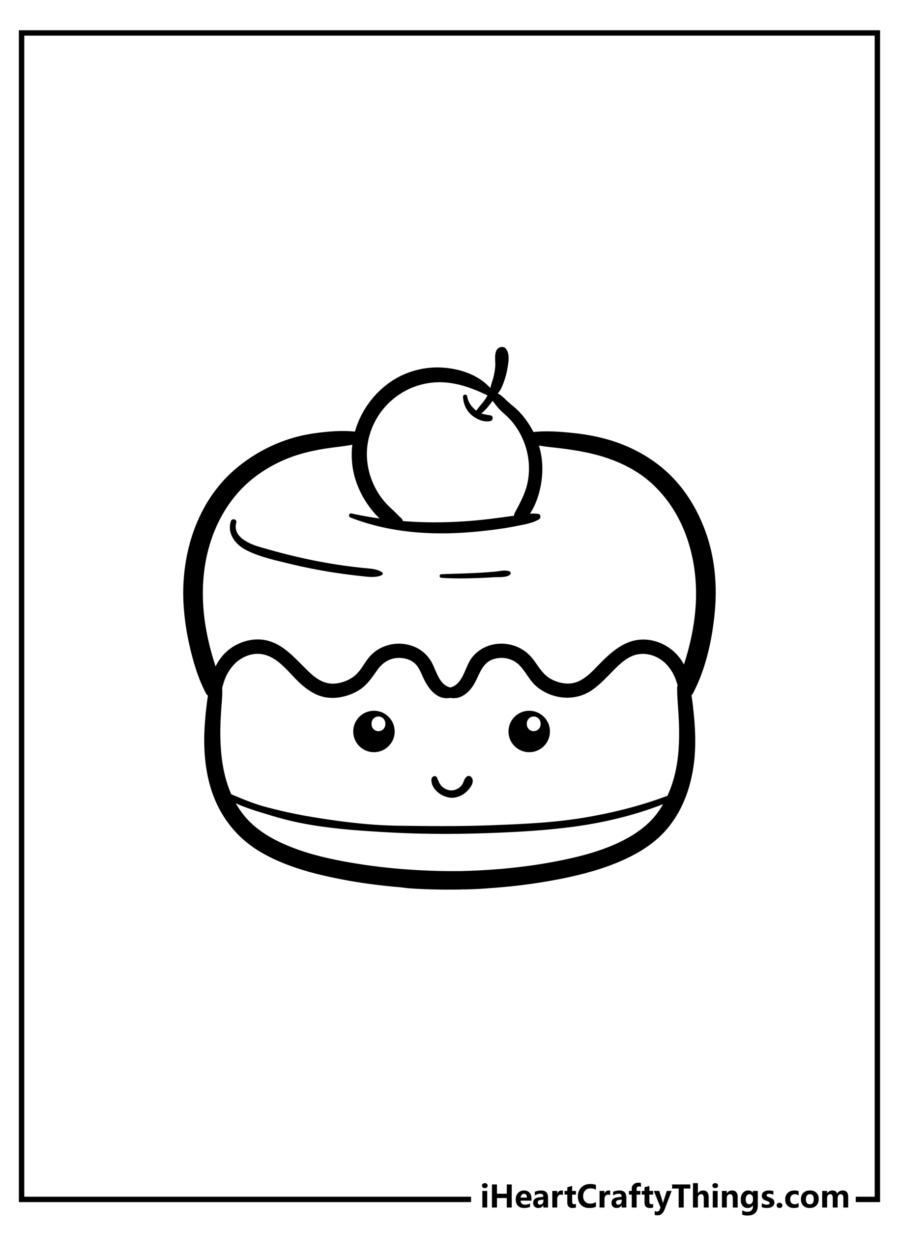 Large Print Food Coloring Pages