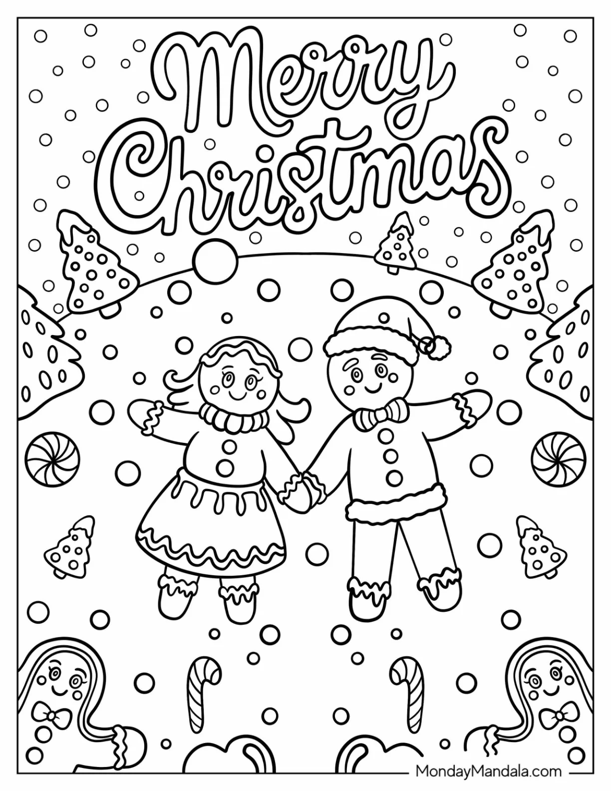 45 Gingerbread Man Coloring Pages Free PDF Printables 