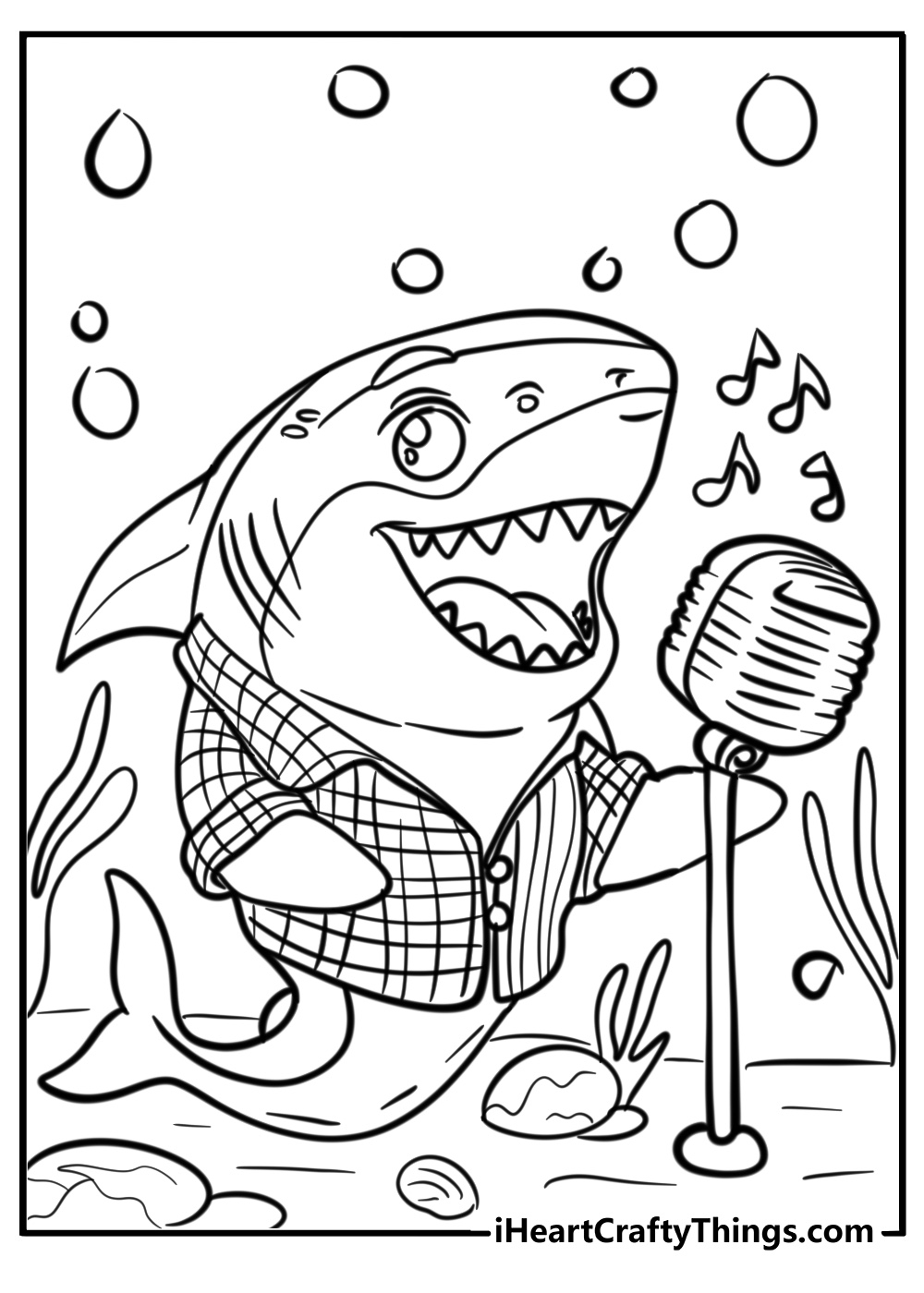 Shark Attack Coloring Pages