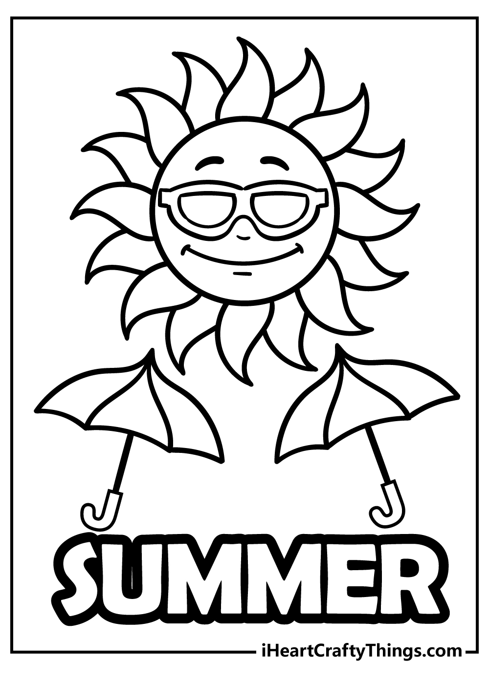 Summer Activities Coloring Pages