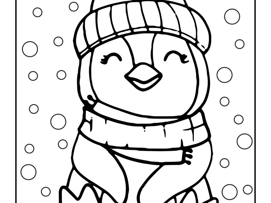 48 Penguin Coloring Pages Free Christmas Coloring Printables