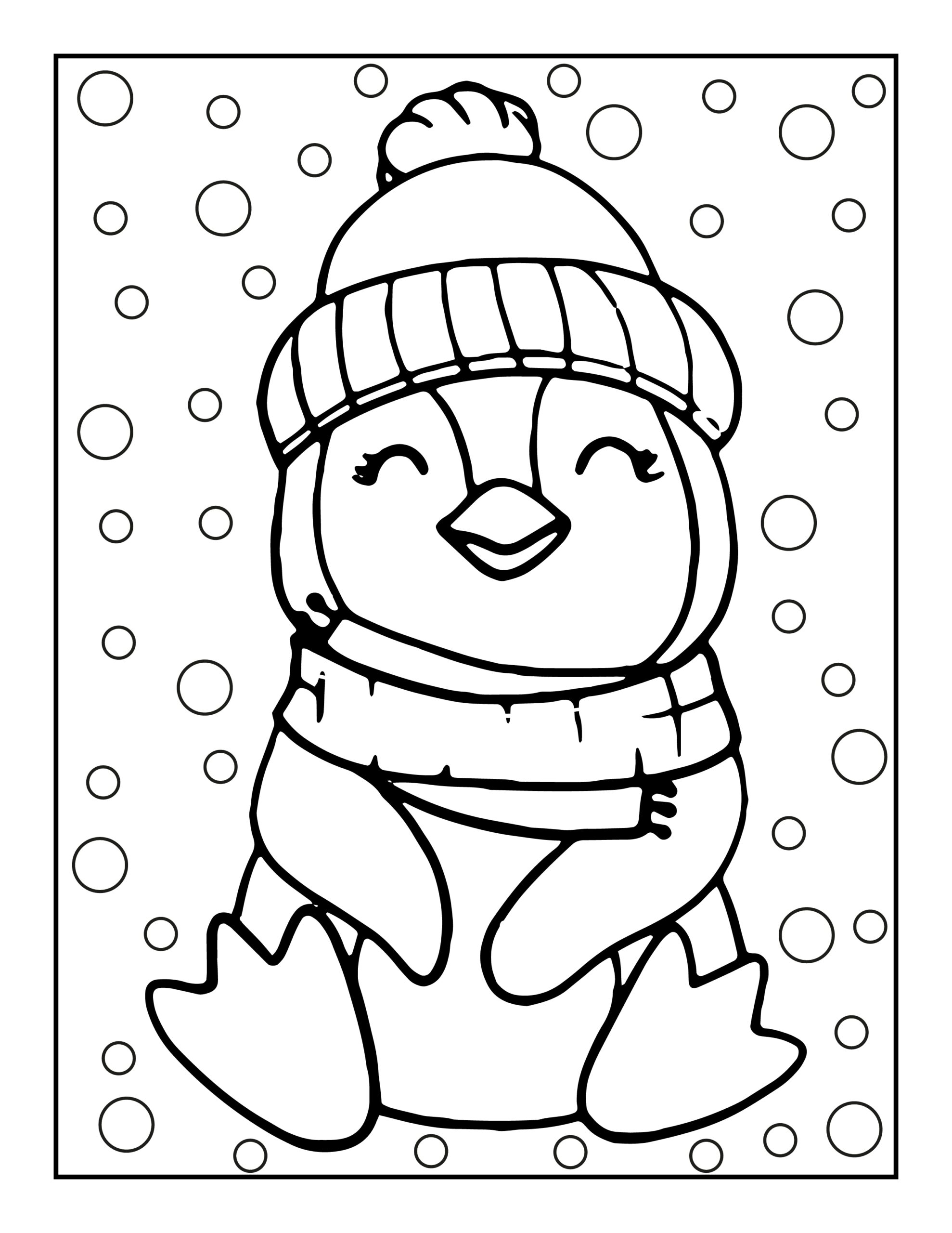 48 Penguin Coloring Pages Free Christmas Coloring Printables
