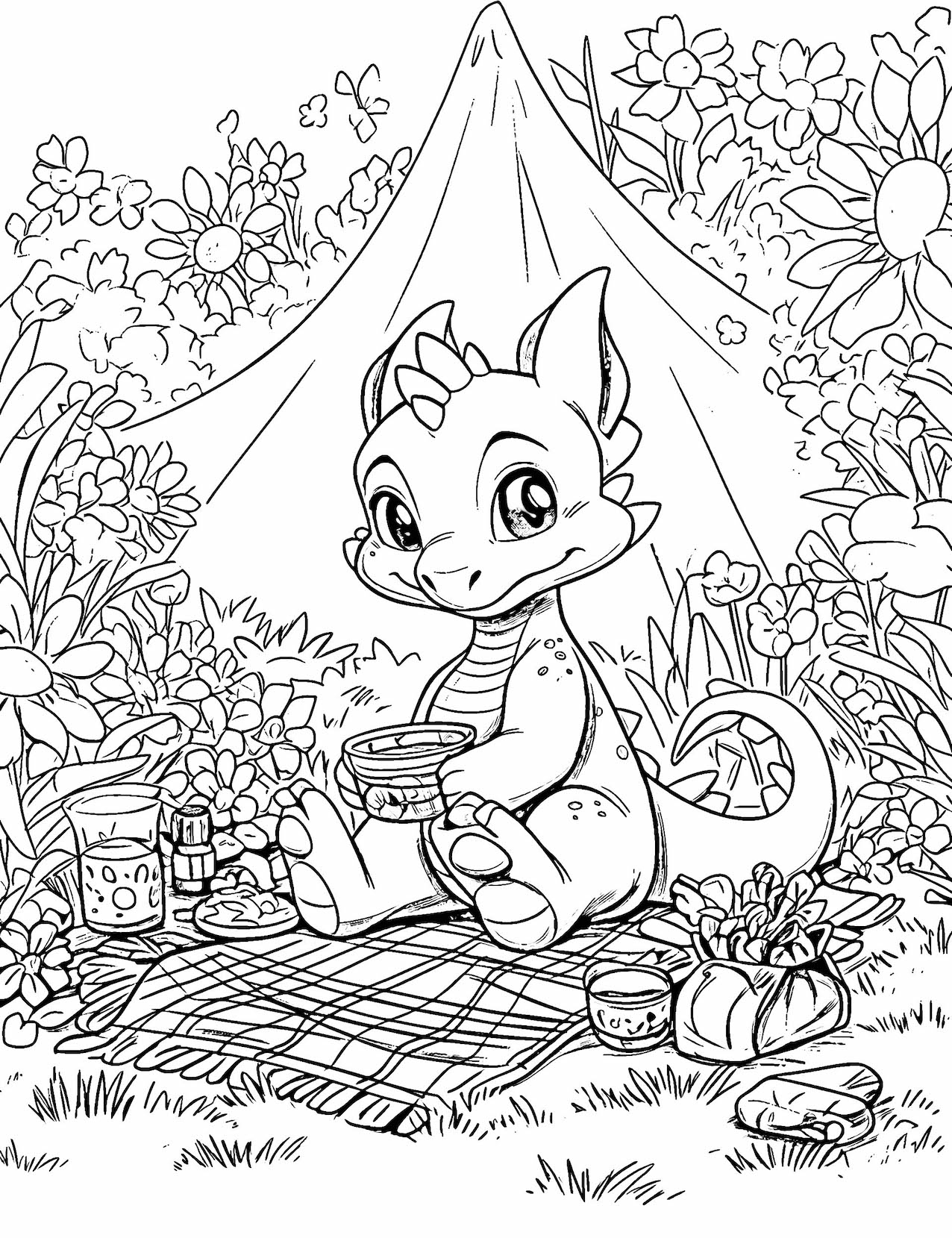 Dragon Coloring Pages For Girls