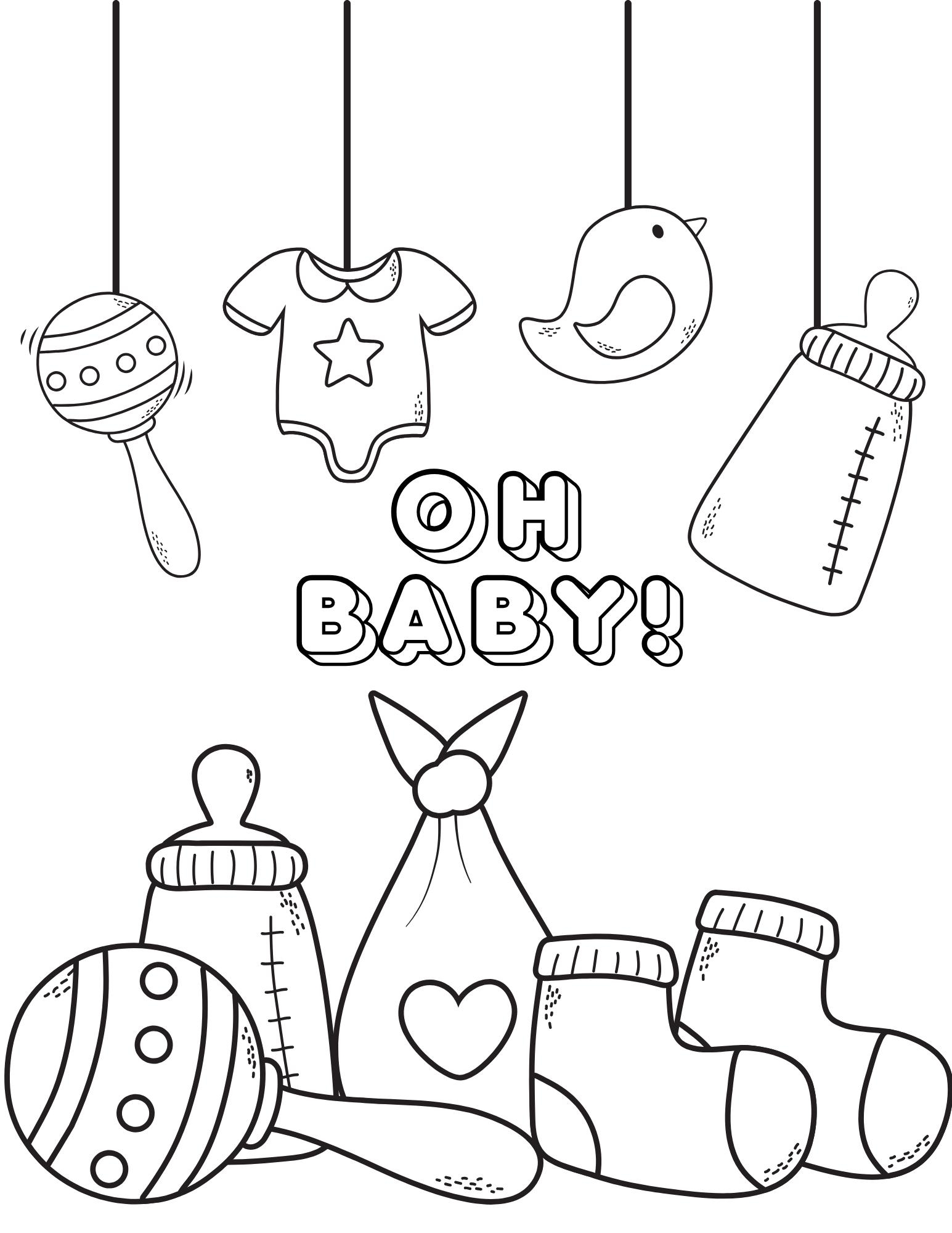 5 Printable Baby Coloring Pages Perfect For Baby Showers Etsy 5 Printable Baby Coloring Pages Perfect For Baby Showers Etsy