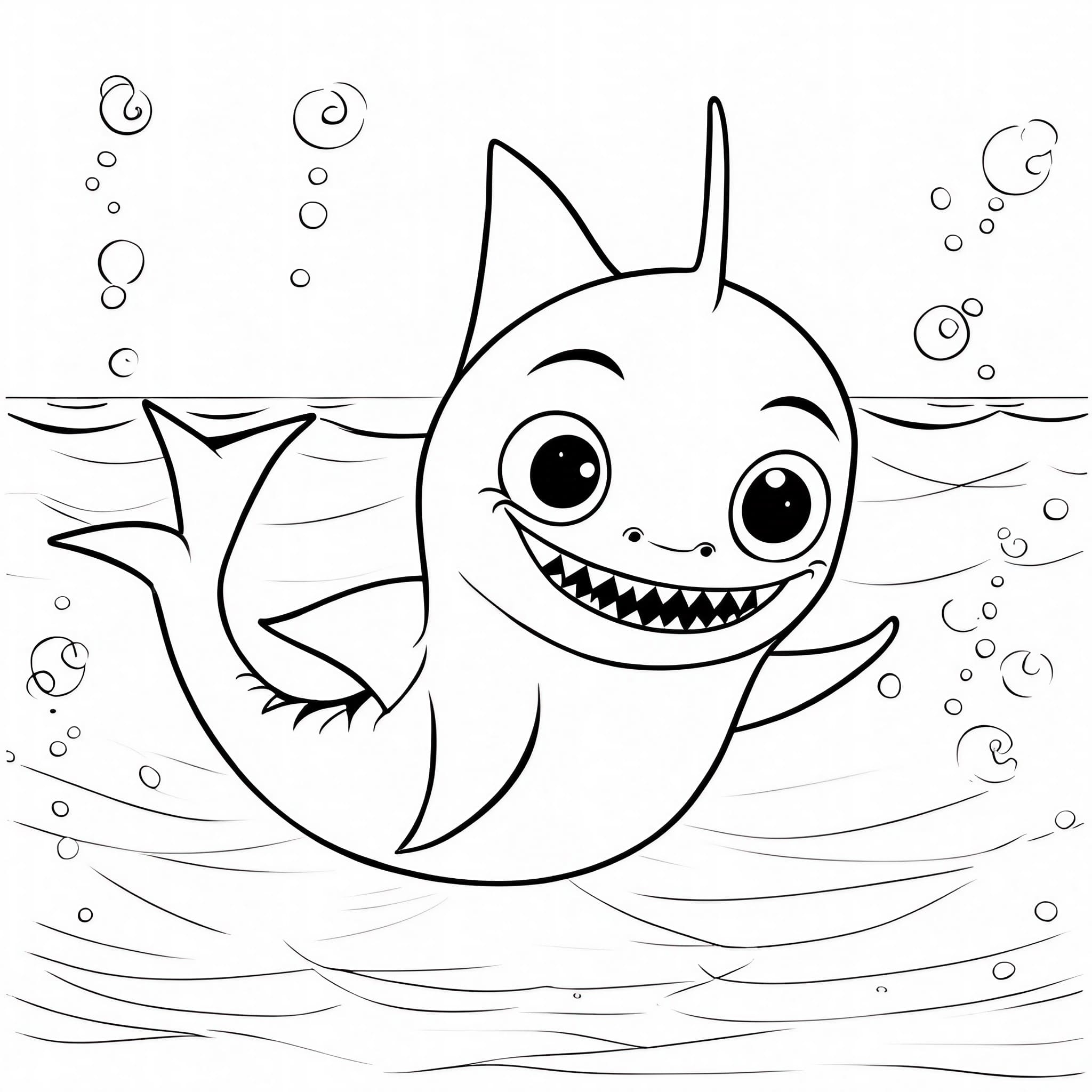 50 Baby Shark Coloring Pages For Free Eggradients