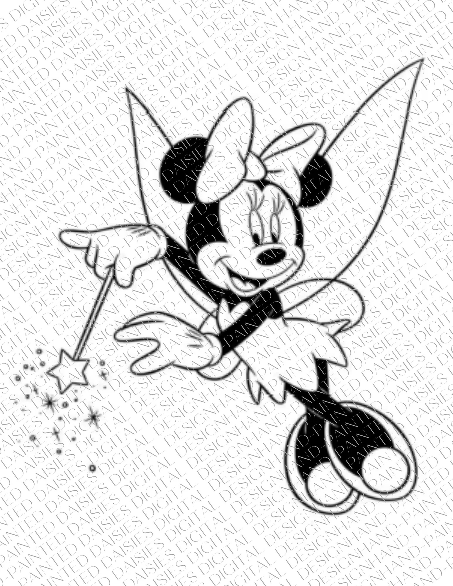 Minnie Mouse Cartoon Coloring Pages