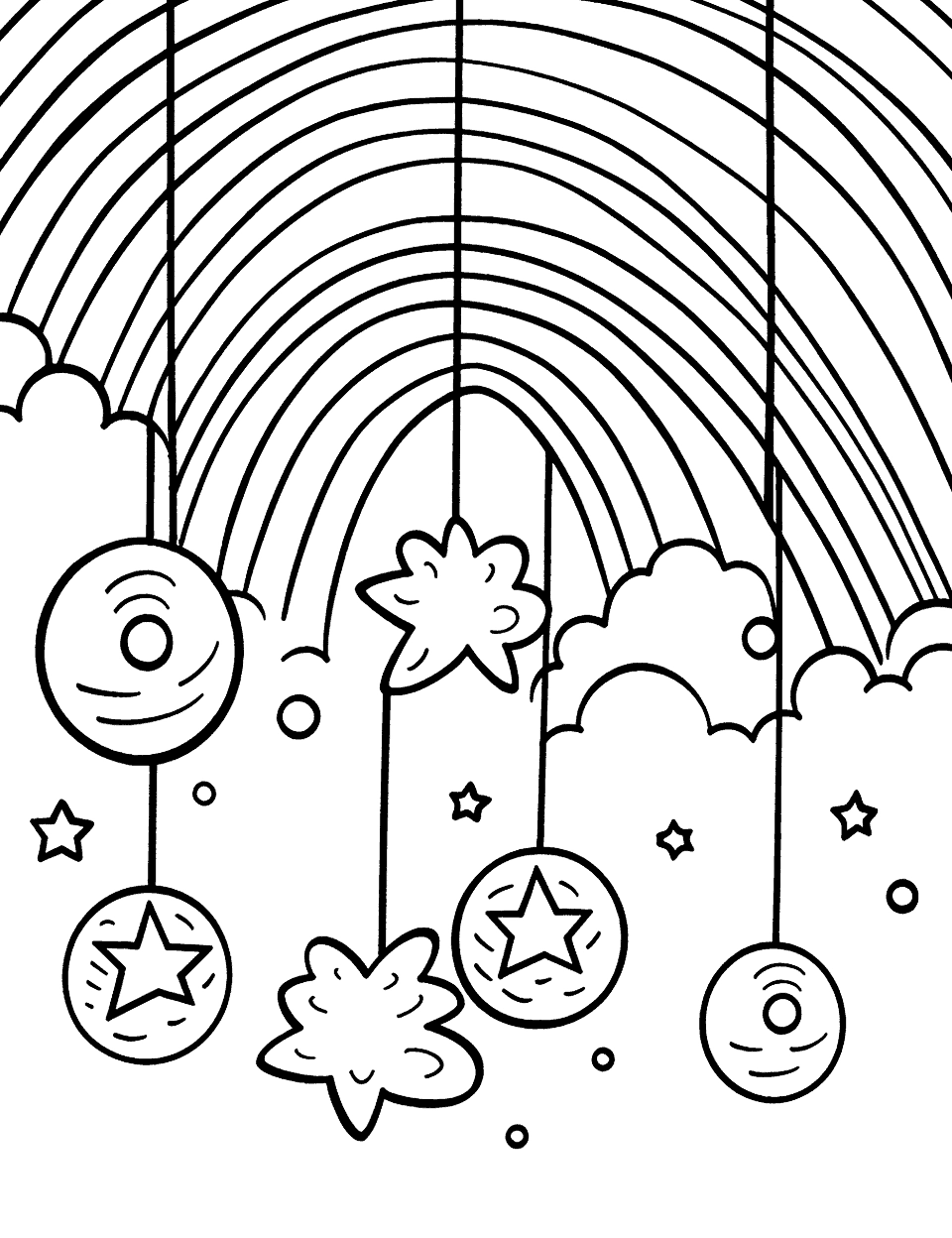 50 Rainbow Coloring Pages Cute Printable Sheets