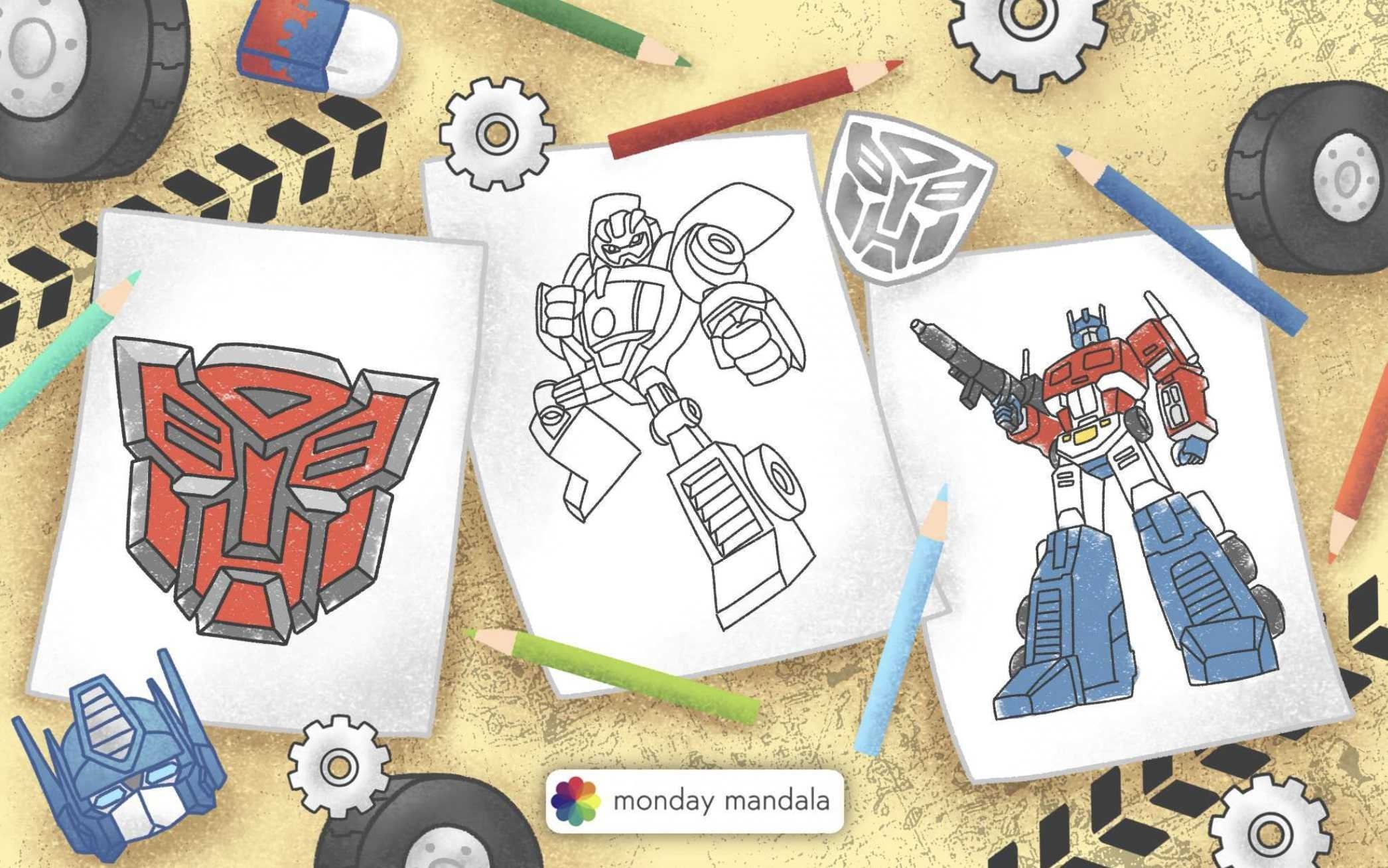 50 Transformers Coloring Pages Free PDF Printables 