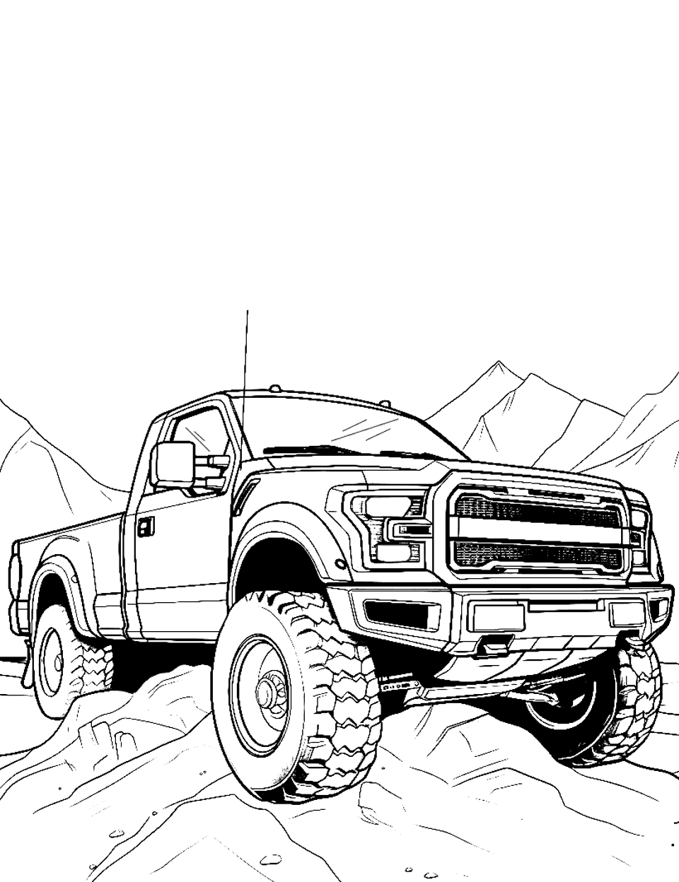 50 Truck Coloring Pages Free Printable Sheets