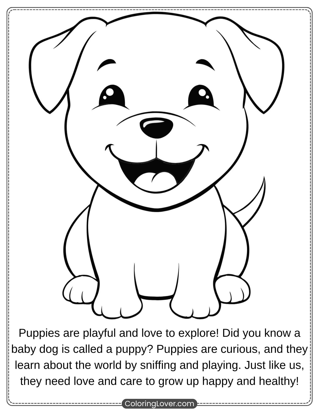 51 Puppy Coloring Pages Free Printables For All Ages 