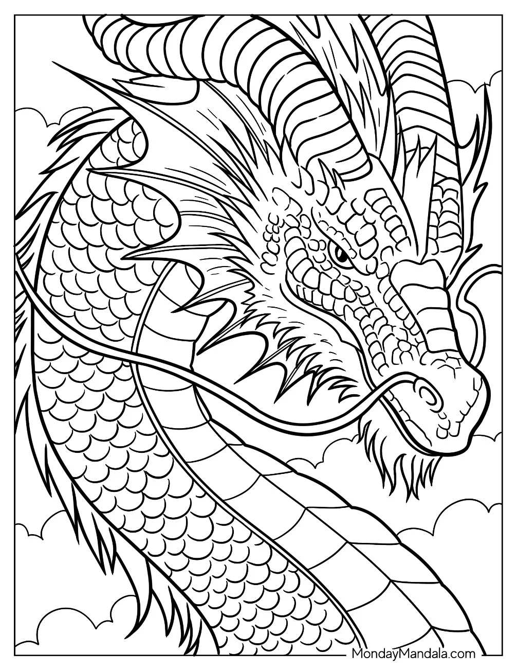 52 Dragon Coloring Pages Free PDF Printables 