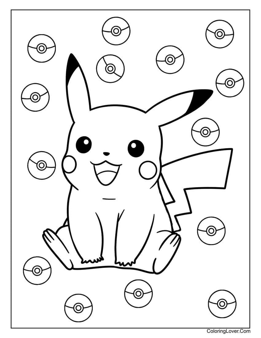 Free Coloring Pages Of Pikachu