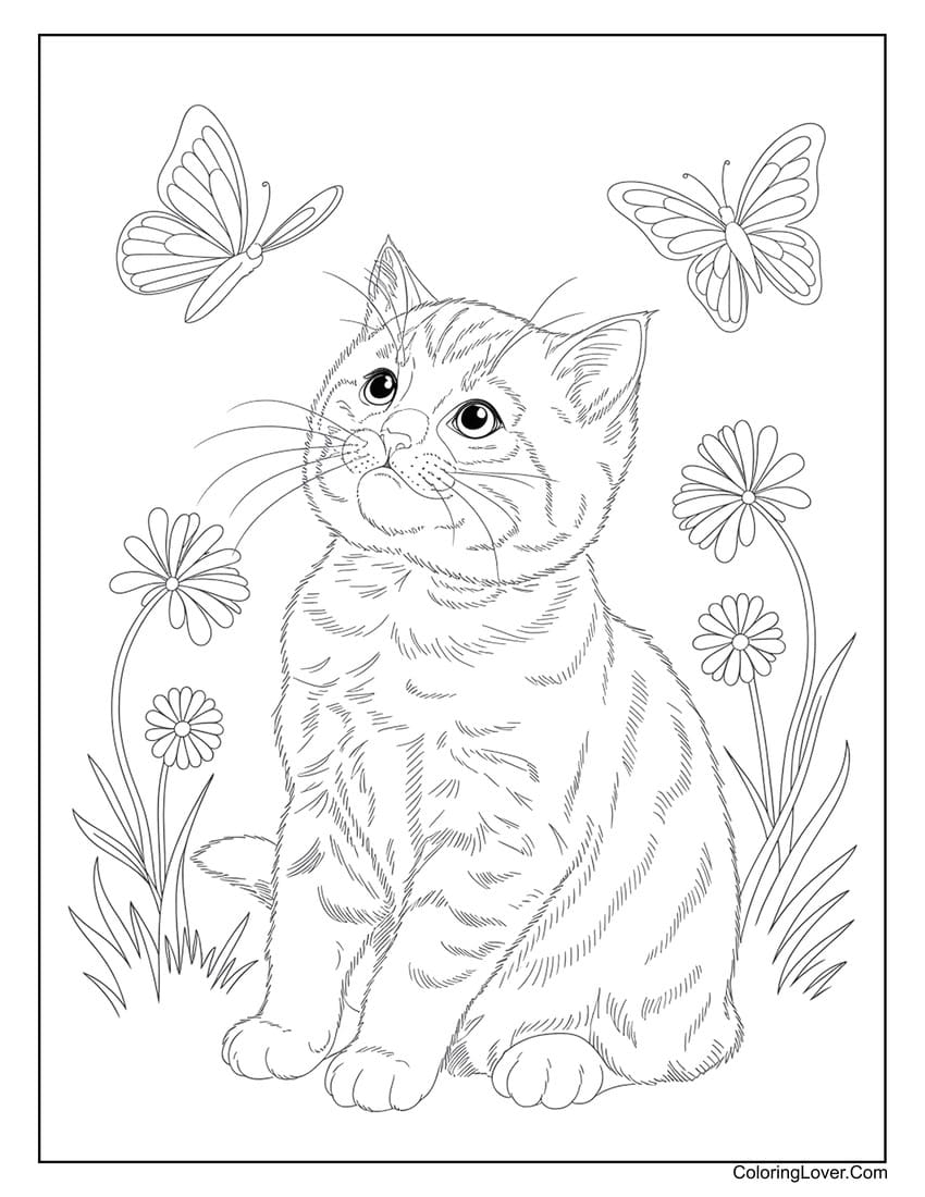 Coloring Pages Of Cats