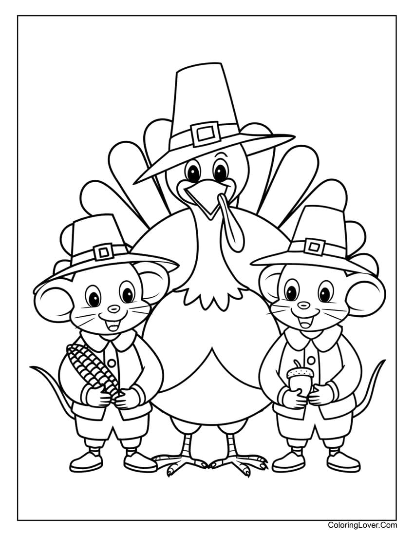 54 Thanksgiving Coloring Pages Free Printables For All Ages 