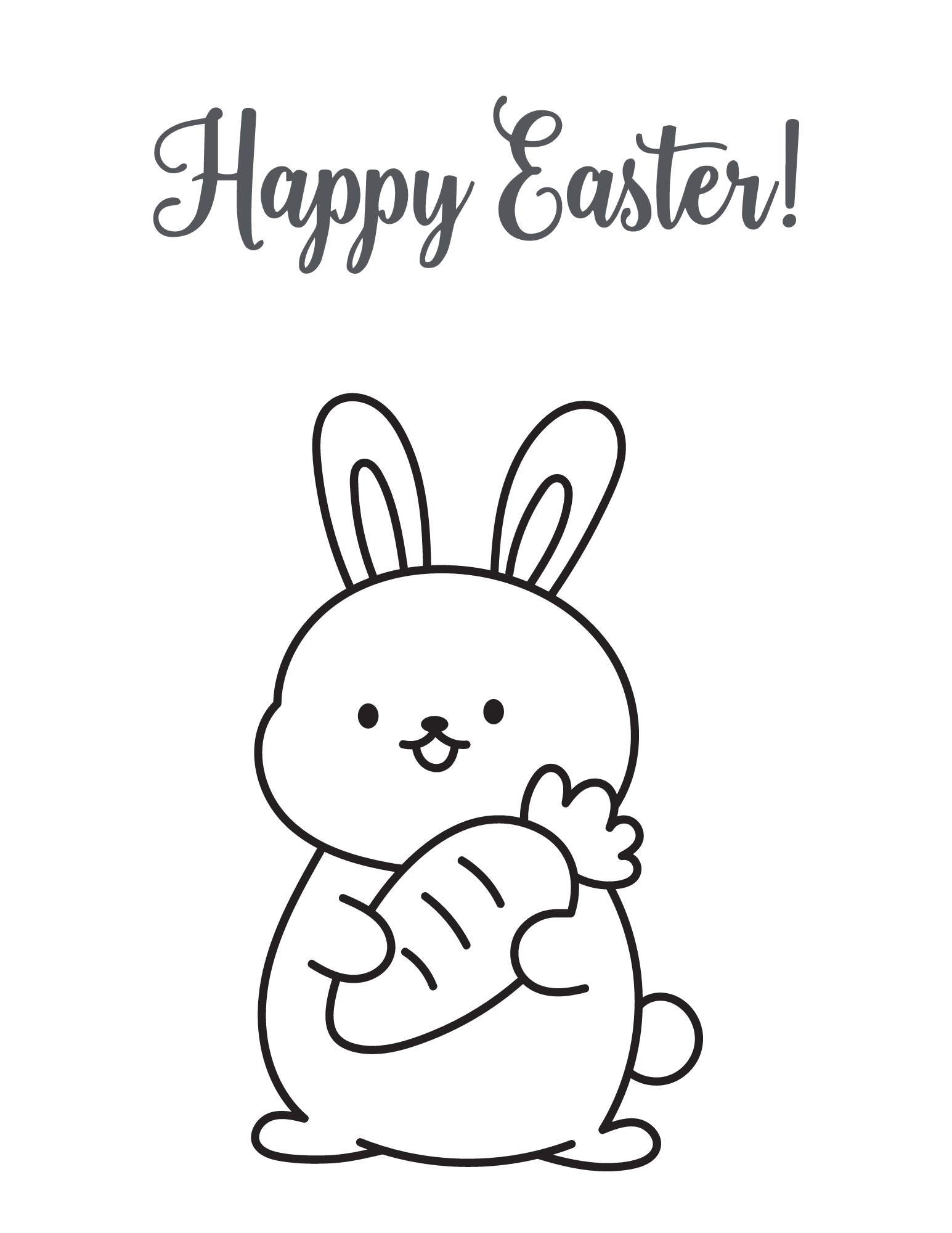 55 Printable Easter Bunny Coloring Pages For Free Splendry