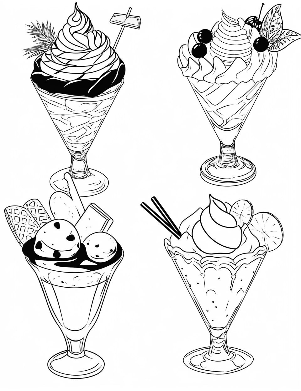 57 Yummy Ice Cream Coloring Pages For Kids And Adults Our Mindful Life