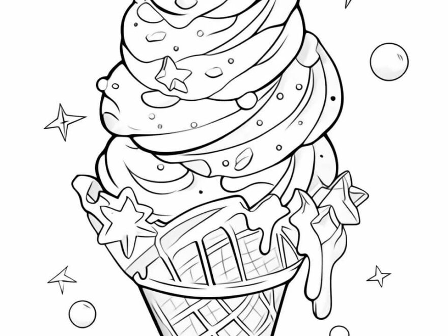 57 Yummy Ice Cream Coloring Pages For Kids And Adults Our Mindful Life