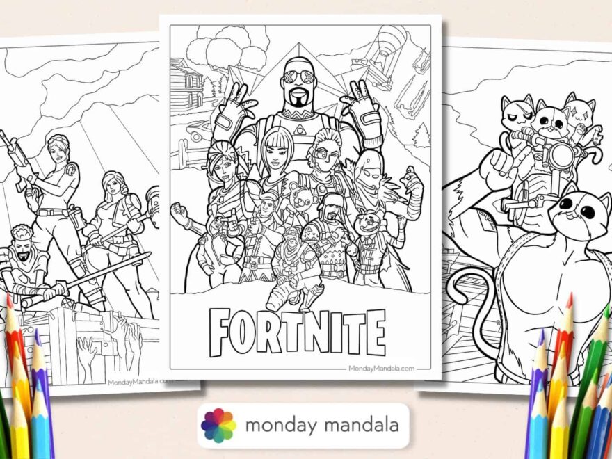 58 Fortnite Coloring Pages Free PDF Printables