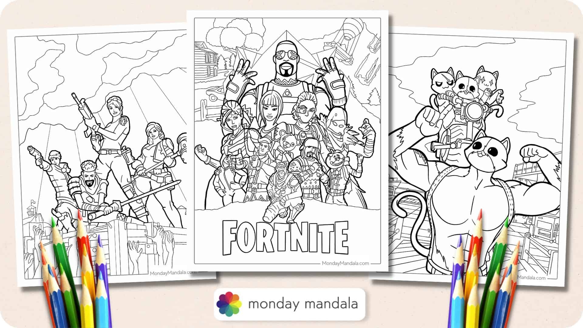 58 Fortnite Coloring Pages Free PDF Printables 